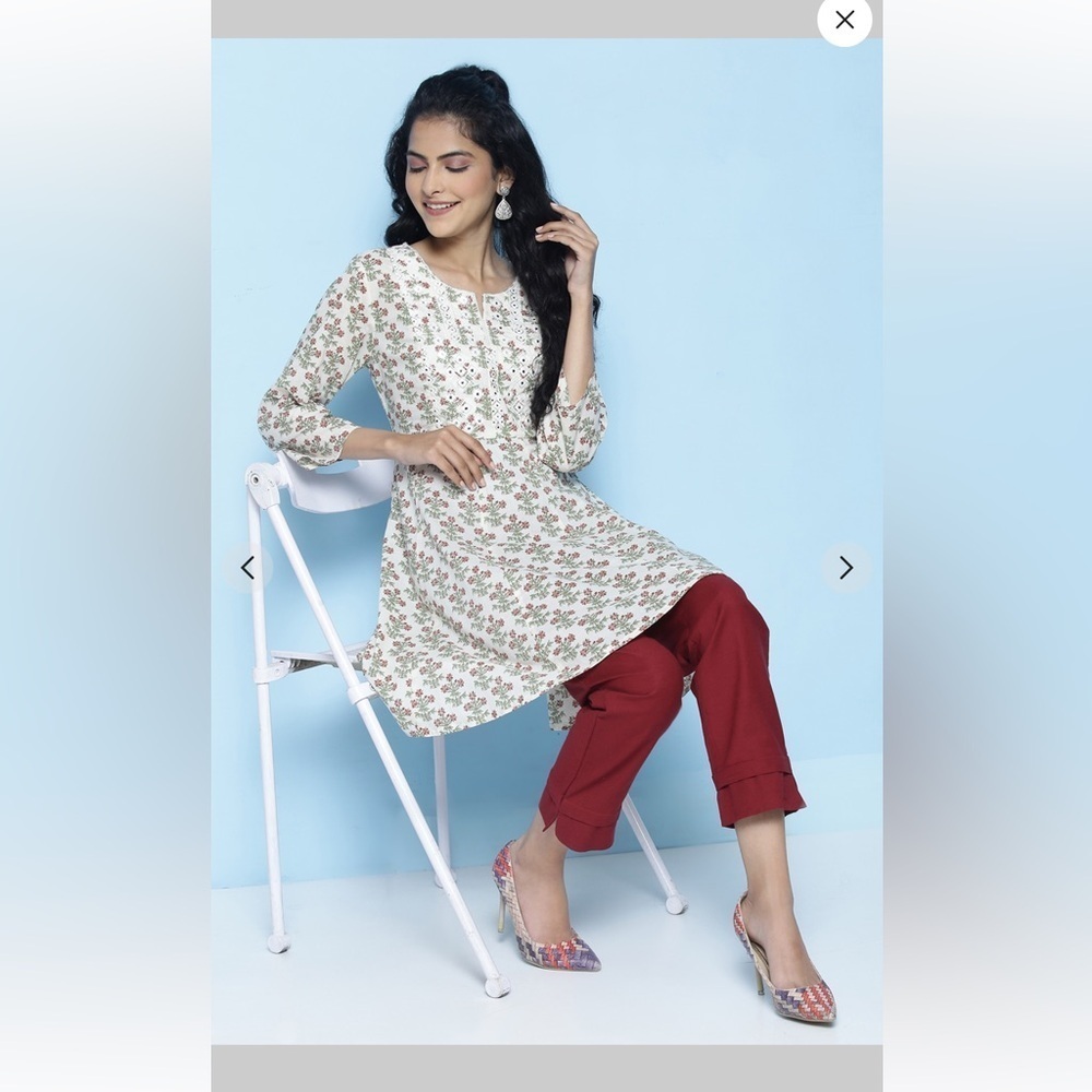 Biba floral dress short kurti Size 42 - Picture 3 of 11